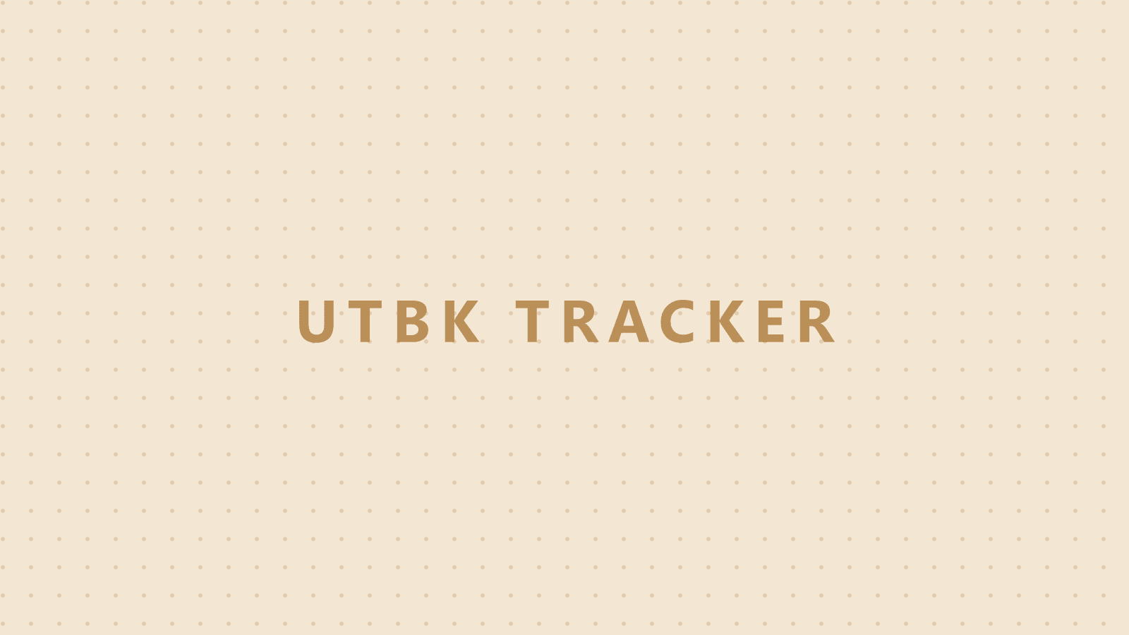 UTBK Tracker