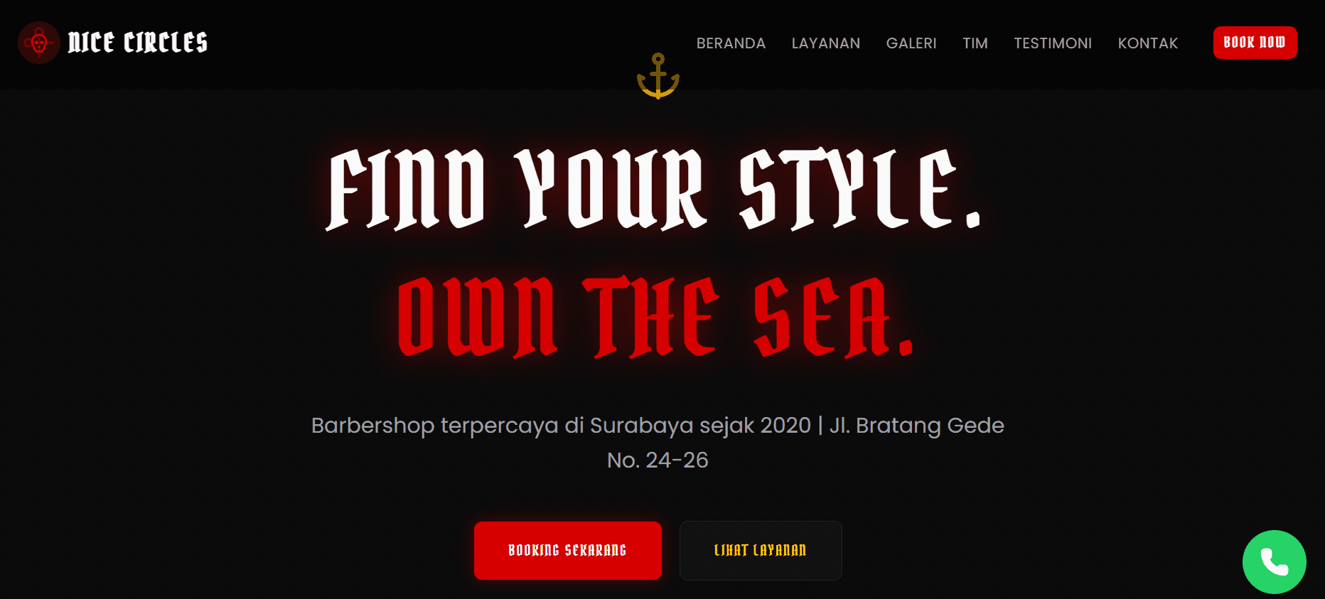 Barbershop Landing Page